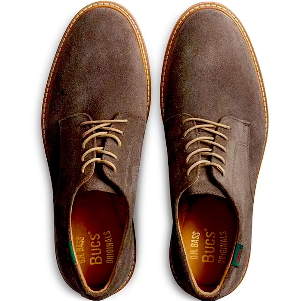 GH Bass Men’s Pasadena Suede Buc Oxford / Size: 9/ color : dark brown